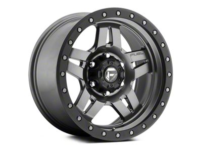 Fuel Wheels Anza Anthracite with Black Ring 5-Lug Wheel; 17x8.5; -6mm Offset (02-08 RAM 1500, Excluding Mega Cab)