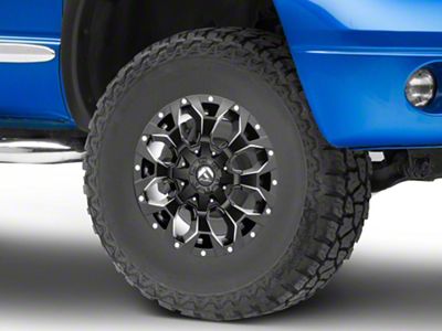 Fuel Wheels Assault Black Milled 5-Lug Wheel; 17x9; -12mm Offset (02-08 RAM 1500, Excluding Mega Cab)