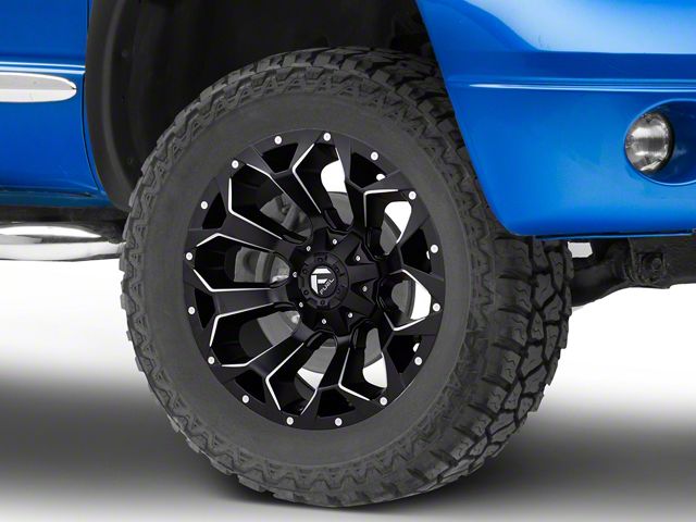 Fuel Wheels Assault Satin Black Milled 5-Lug Wheel; 20x10; -18mm Offset (02-08 RAM 1500, Excluding Mega Cab)