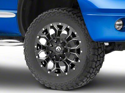 Fuel Wheels Assault Black Milled 5-Lug Wheel; 20x9; 1mm Offset (02-08 RAM 1500, Excluding Mega Cab)