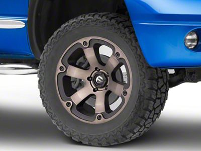 Fuel Wheels Beast Black Machined with Dark Tint 5-Lug Wheel; 20x9; 20mm Offset (02-08 RAM 1500, Excluding Mega Cab)