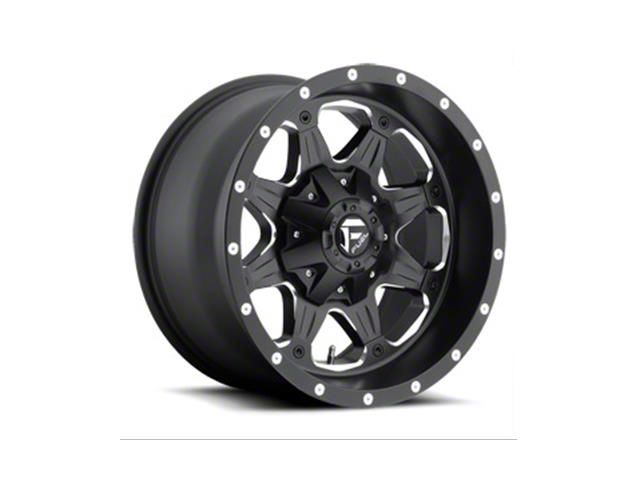 Fuel Wheels Boost Black Milled 5-Lug Wheel; 17x9; -12mm Offset (02-08 RAM 1500, Excluding Mega Cab)