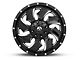 Fuel Wheels Cleaver Black Milled 5-Lug Wheel; 20x9; 20mm Offset (02-08 RAM 1500, Excluding Mega Cab)