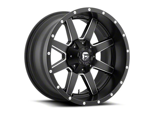 Fuel Wheels Maverick Matte Black Milled 5-Lug Wheel; 20x12; -44mm Offset (02-08 RAM 1500, Excluding Mega Cab)