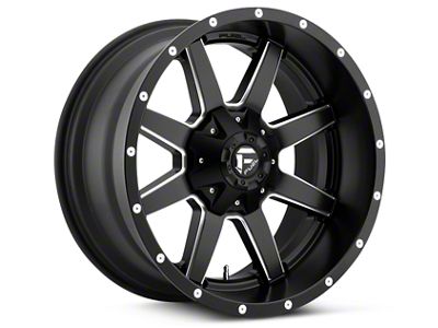 Fuel Wheels Maverick Black Milled 5-Lug Wheel; 20x9; 20mm Offset (02-08 RAM 1500, Excluding Mega Cab)