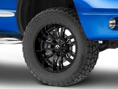 Fuel Wheels Sledge Gloss Black Milled 5-Lug Wheel; 20x10; -18mm Offset (02-08 RAM 1500, Excluding Mega Cab)