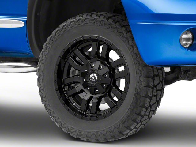 Fuel Wheels Sledge Gloss and Matte Black 5-Lug Wheel; 20x12; -44mm Offset (02-08 RAM 1500, Excluding Mega Cab)