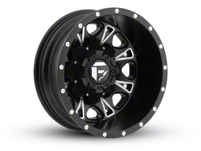 Fuel Wheels Throttle Black Milled 5-Lug Wheel; 20x10; -24mm Offset (02-08 RAM 1500, Excluding Mega Cab)