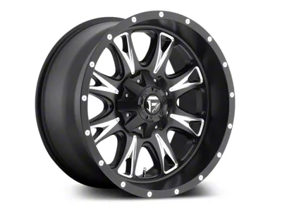 Fuel Wheels Throttle Black Milled 5-Lug Wheel; 20x9; 1mm Offset (02-08 RAM 1500, Excluding Mega Cab)