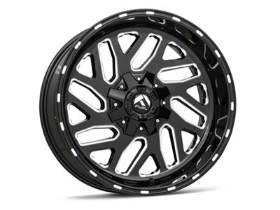 Fuel Wheels Triton Gloss Black Milled 5-Lug Wheel; 20x10; -18mm Offset (02-08 RAM 1500, Excluding Mega Cab)