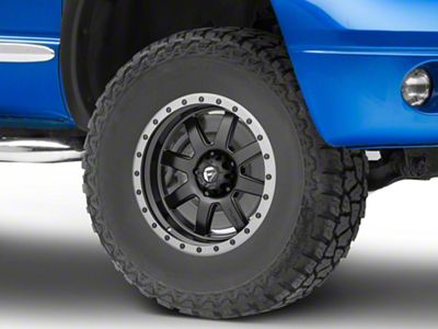 Fuel Wheels Trophy Matte Black with Anthracite Ring 5-Lug Wheel; 20x9; -12mm Offset (02-08 RAM 1500, Excluding Mega Cab)
