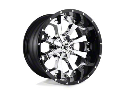 Fuel Wheels Assault Chrome with Gloss Black Lip 8-Lug Wheel; 20x10; -18mm Offset (03-09 RAM 2500)