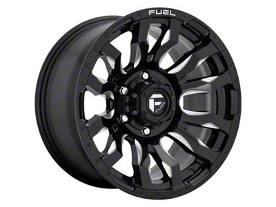 Fuel Wheels Blitz Gloss Black Milled 8-Lug Wheel; 18x9; 1mm Offset (03-09 RAM 2500)