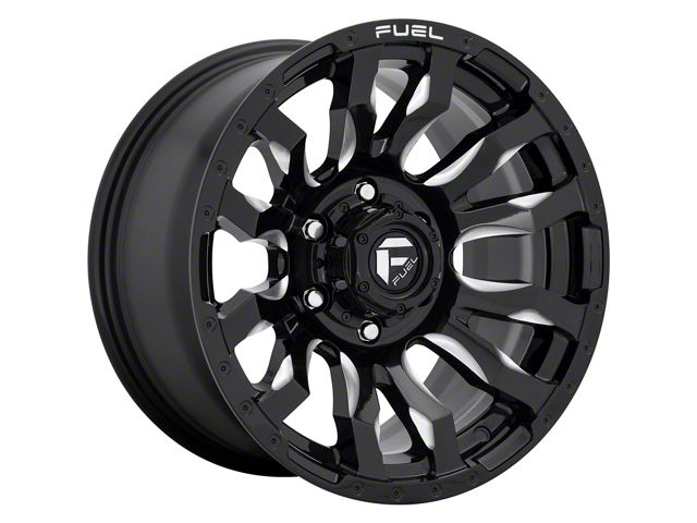 Fuel Wheels Blitz Gloss Black Milled 8-Lug Wheel; 20x9; 20mm Offset (03-09 RAM 2500)