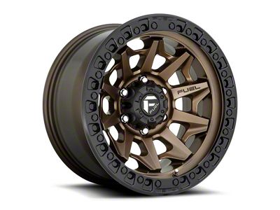Fuel Wheels Covert Matte Bronze with Black Bead Ring 8-Lug Wheel; 20x9; 20mm Offset (03-09 RAM 2500)