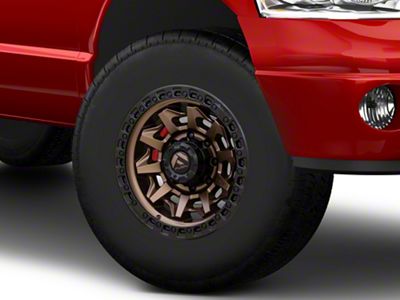 Fuel Wheels Covert Matte Bronze with Black Bead Ring 8-Lug Wheel; 17x9; 1mm Offset (03-09 RAM 2500)