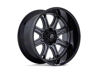 Fuel Wheels Darkstar Matte Gunmetal with Black Lip 8-Lug Wheel; 20x10; -18mm Offset (03-09 RAM 2500)