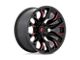 Fuel Wheels Flame Gloss Black Milled with Candy Red 8-Lug Wheel; 20x10; -18mm Offset (03-09 RAM 2500)