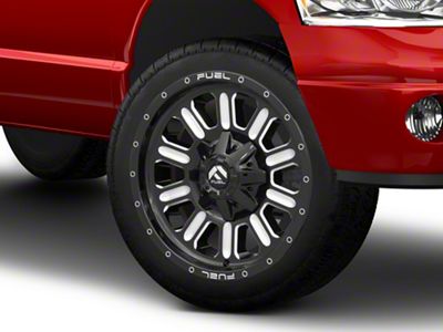 Fuel Wheels Hammer Gloss Black Milled 8-Lug Wheel; 22x10; -18mm Offset (03-09 RAM 2500)