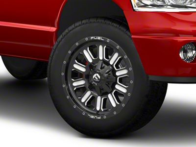 Fuel Wheels Hardline Gloss Black Milled 8-Lug Wheel; 20x10; -18mm Offset (03-09 RAM 2500)