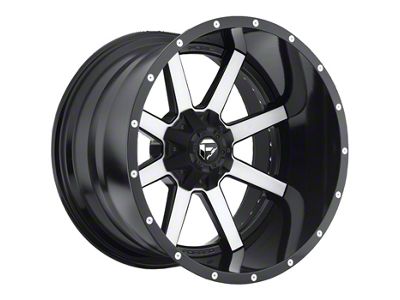 Fuel Wheels Maverick Matte Black Machined 8-Lug Wheel; 20x10; -18mm Offset (03-09 RAM 2500)