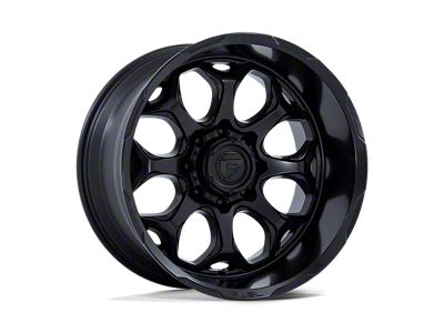 Fuel Wheels Scepter Blackout 8-Lug Wheel; 22x10; -18mm Offset (03-09 RAM 2500)