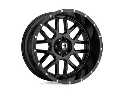 Fuel Wheels Traction Matte Gunmetal with Black Ring 8-Lug Wheel; 20x9; 1mm Offset (03-09 RAM 2500)