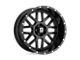 Fuel Wheels Traction Matte Gunmetal with Black Ring 8-Lug Wheel; 20x9; 1mm Offset (03-09 RAM 2500)