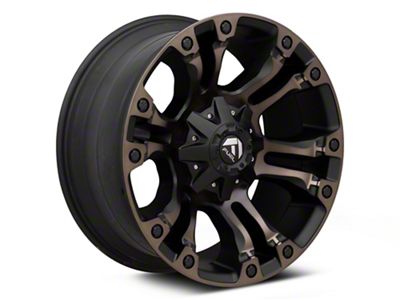 Fuel Wheels Vapor Matte Black Double Dark Tint 8-Lug Wheel; 17x9; 1mm Offset (03-09 RAM 2500)