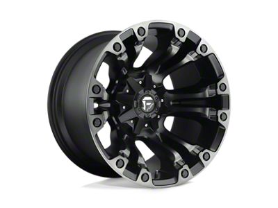 Fuel Wheels Vapor Matte Black Gray Tint 8-Lug Wheel; 20x9; 1mm Offset (03-09 RAM 2500)
