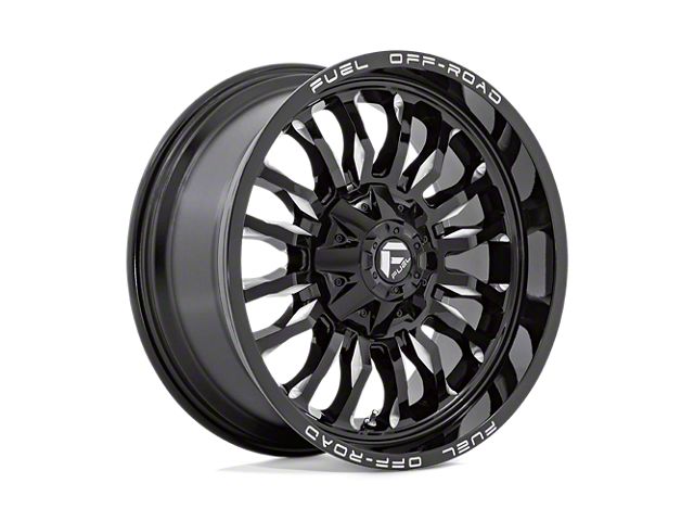 Fuel Wheels Arc Gloss Black Milled 8-Lug Wheel; 20x10; -18mm Offset (03-09 RAM 3500 SRW)