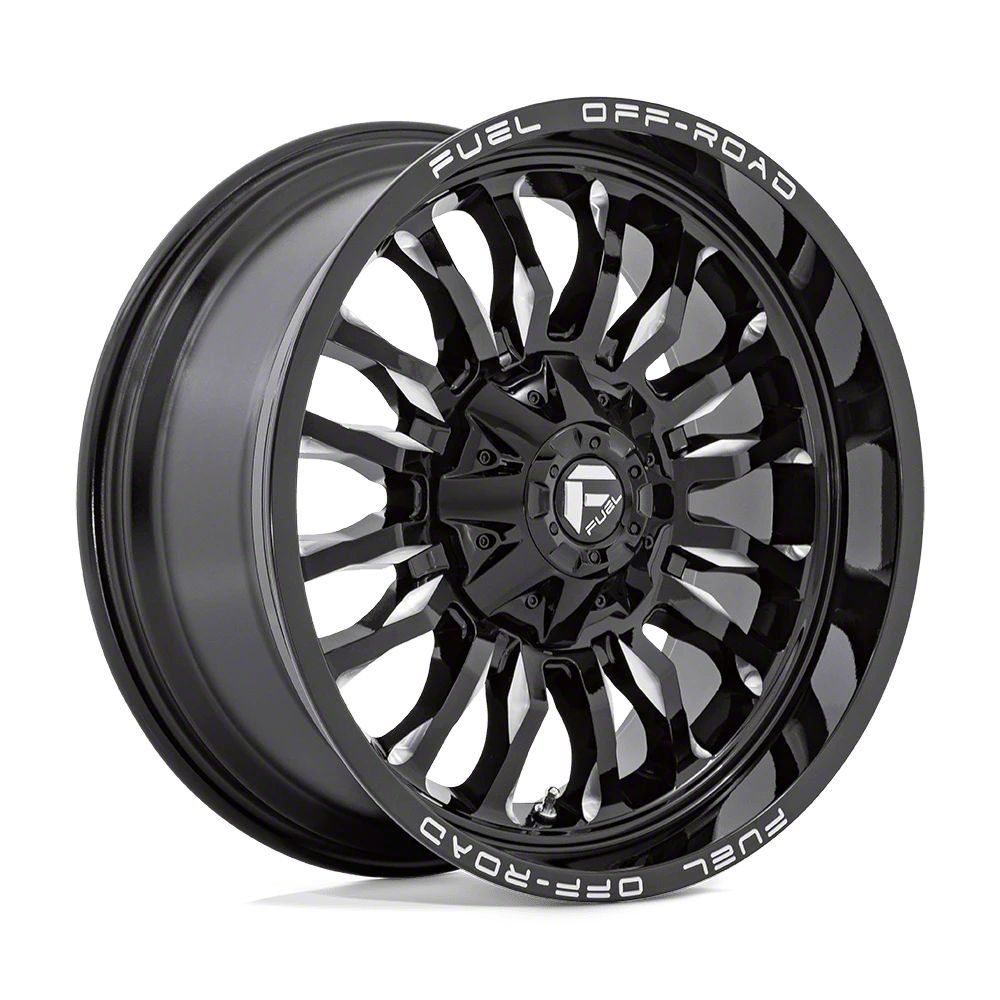 Fuel Wheels RAM 3500 Arc Gloss Black Milled 8Lug Wheel; 22x10; 18mm