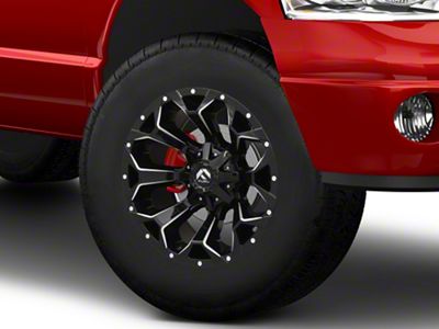 Fuel Wheels Assault Matte Black Milled 8-Lug Wheel; 18x9; 1mm Offset (03-09 RAM 3500 SRW)