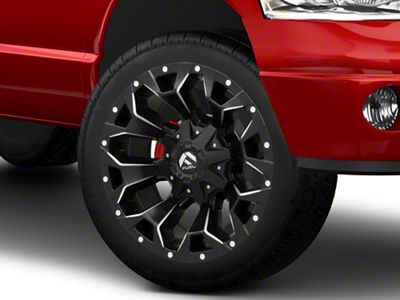 Fuel Wheels Assault Matte Black Milled 8-Lug Wheel; 22x12; -44mm Offset (03-09 RAM 3500 SRW)