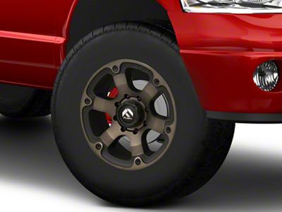 Fuel Wheels Beast Matte Black Double Dark Tint 8-Lug Wheel; 17x9; 1mm Offset (03-09 RAM 3500 SRW)