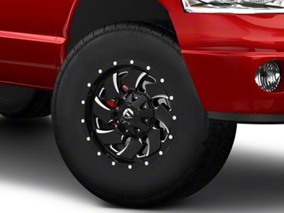 Fuel Wheels Cleaver Gloss Black Milled 8-Lug Wheel; 17x9; 1mm Offset (03-09 RAM 3500 SRW)