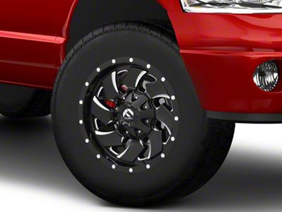 Fuel Wheels Cleaver Gloss Black Milled 8-Lug Wheel; 18x9; -12mm Offset (03-09 RAM 3500 SRW)