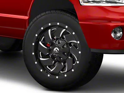 Fuel Wheels Cleaver Gloss Black Milled 8-Lug Wheel; 20x9; 1mm Offset (03-09 RAM 3500 SRW)