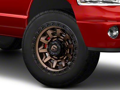 Fuel Wheels Covert Matte Bronze with Black Bead Ring 8-Lug Wheel; 20x10; -18mm Offset (03-09 RAM 3500 SRW)