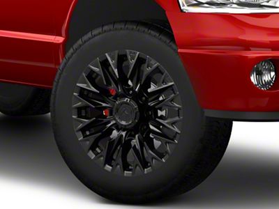 Fuel Wheels Flame Blackout 8-Lug Wheel; 20x9; 1mm Offset (03-09 RAM 3500 SRW)