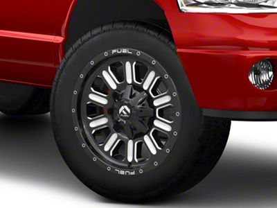 Fuel Wheels Hammer Gloss Black Milled 8-Lug Wheel; 20x10; -18mm Offset (03-09 RAM 3500 SRW)