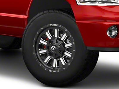Fuel Wheels Hardline Gloss Black Milled 8-Lug Wheel; 18x9; 20mm Offset (03-09 RAM 3500 SRW)