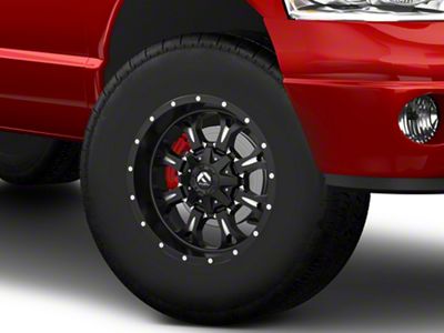 Fuel Wheels Krank Matte Black Milled 8-Lug Wheel; 17x9; 1mm Offset (03-09 RAM 3500 SRW)