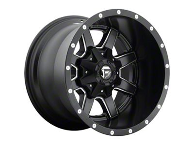 Fuel Wheels Maverick Matte Black Milled 8-Lug Wheel; 18x12; -44mm Offset (03-09 RAM 3500 SRW)