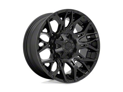 Fuel Wheels Reaction Gloss Black Milled 8-Lug Wheel; 24x12; -44mm Offset (03-09 RAM 3500 SRW)
