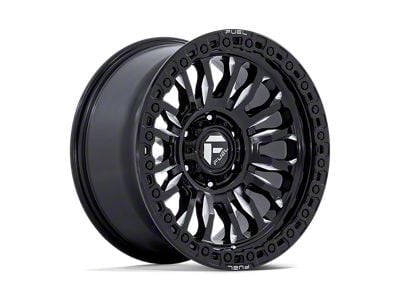 Fuel Wheels Rincon Gloss Black Milled 8-Lug Wheel; 20x9; 20mm Offset (03-09 RAM 3500 SRW)