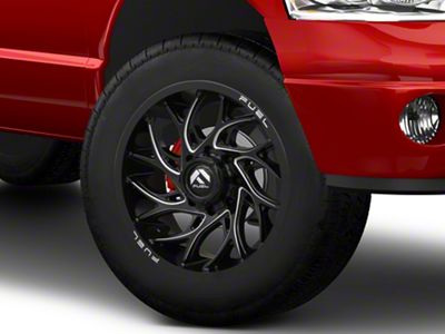 Fuel Wheels Runner Gloss Black Milled 8-Lug Wheel; 20x10; -18mm Offset (03-09 RAM 3500 SRW)