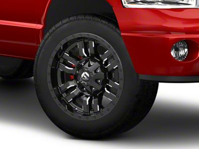 Fuel Wheels Sledge Gloss Black Milled 8-Lug Wheel; 20x10; -18mm Offset (03-09 RAM 3500 SRW)