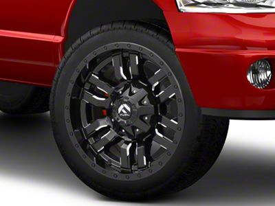 Fuel Wheels Sledge Gloss Black Milled 8-Lug Wheel; 22x9.5; 20mm Offset (03-09 RAM 3500 SRW)