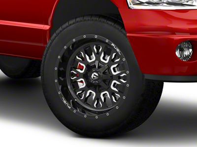 Fuel Wheels Stroke Gloss Black Milled 8-Lug Wheel; 20x10; -18mm Offset (03-09 RAM 3500 SRW)